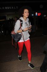 NATHALIE EMMANUEL at LAX Airport in Los Angeles 02/15/2017