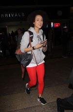 NATHALIE EMMANUEL at LAX Airport in Los Angeles 02/15/2017
