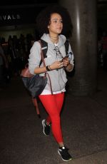 NATHALIE EMMANUEL at LAX Airport in Los Angeles 02/15/2017