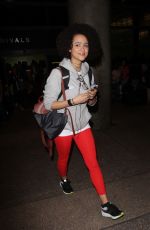 NATHALIE EMMANUEL at LAX Airport in Los Angeles 02/15/2017