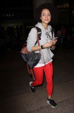 NATHALIE EMMANUEL at LAX Airport in Los Angeles 02/15/2017