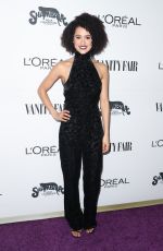 NATHALIE EMMANUEL at Vanity Fair and L’Oreal Paris Toast to Young Hollywood in West Hollywood 02/21/2017
