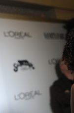 NATHALIE EMMANUEL at Vanity Fair and L’Oreal Paris Toast to Young Hollywood in West Hollywood 02/21/2017