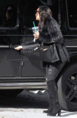 NAYA RIVERA Out and About in Hollywood 02/08/2017