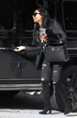 NAYA RIVERA Out and About in Hollywood 02/08/2017
