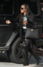 NAYA RIVERA Out and About in Hollywood 02/08/2017