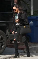 NAYA RIVERA Out and About in Hollywood 02/08/2017