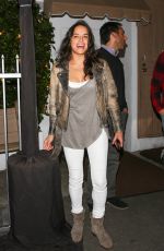 MICHELLE RODRIGUEZ at Giorgio Baldi Restaurant in Santa Monica 02/14/2017
