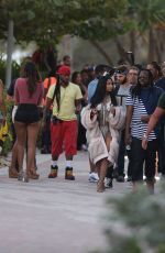 NICKI MINAJ on the Set of a Music Video in Miami Beach 02/27/2017