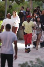 NICKI MINAJ on the Set of a Music Video in Miami Beach 02/27/2017