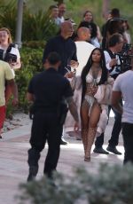 NICKI MINAJ on the Set of a Music Video in Miami Beach 02/27/2017