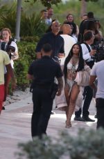 NICKI MINAJ on the Set of a Music Video in Miami Beach 02/27/2017