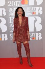 NICOLE SCHERZINGER at Brit Awards 2017 in London 02/22/2017
