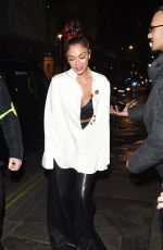 NICOLE SCHERZINGER Leaves Paper Nightclub in London 02/21/2017