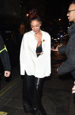 NICOLE SCHERZINGER Leaves Paper Nightclub in London 02/21/2017