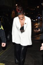 NICOLE SCHERZINGER Leaves Paper Nightclub in London 02/21/2017