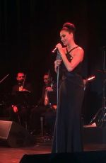NICOLE SCHERZINGER Performs at Glock Horse Performance Center in Austria 02/02/2017