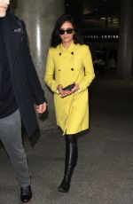 NINA DOBREV at LAX Airport in Los Angeles 02/10/2017