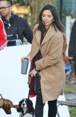 OLIVIA MUNN on the Set of 