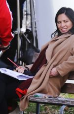 OLIVIA MUNN on the Set of 