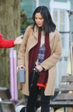 OLIVIA MUNN on the Set of 