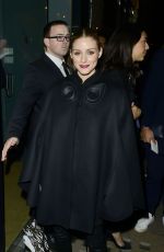 OLIVIA PALERMO Arrives at Burberry Fashion Show After Party in London 02/20/2017