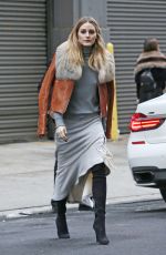 OLIVIA PALERMO Arrives at Jonathan Simkhai Fashion Show in New York 02/11/2017