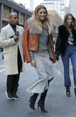 OLIVIA PALERMO Arrives at Jonathan Simkhai Fashion Show in New York 02/11/2017