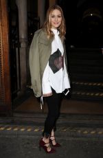 OLIVIA PALERMO at London Fashion Week 02/18/2017