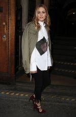 OLIVIA PALERMO at London Fashion Week 02/18/2017