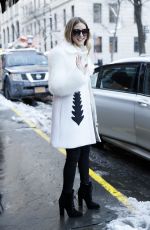 OLIVIA PALERMO Leaves National Arts Club in New York 02/10/2017