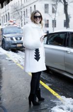 OLIVIA PALERMO Leaves National Arts Club in New York 02/10/2017