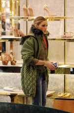 OLIVIA PALERMO Out Shopping in Milan 02/25/2017