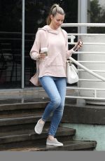 PAIGE BUTCHER Leaves a Starbucks in Studio City 02/06/2017