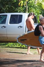 PAIGE VANZANT Paddle Boarding in Hawaii 02/19/2017