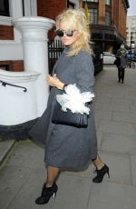 PAMELA ANDERSON Arrives at Her Hotel in London 02/23/2017