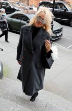 PAMELA ANDERSON Arrives at Her Hotel in London 02/23/2017