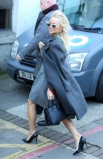 PAMELA ANDERSON Arrives at ITV Studios in London 02/13/2017