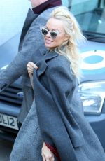 PAMELA ANDERSON Arrives at ITV Studios in London 02/13/2017