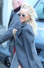 PAMELA ANDERSON Arrives at ITV Studios in London 02/13/2017