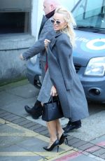 PAMELA ANDERSON Arrives at ITV Studios in London 02/13/2017