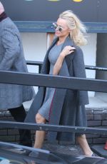 PAMELA ANDERSON Arrives at ITV Studios in London 02/13/2017