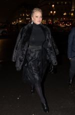 PAMELA ANDERSON Arrives at The Paris Opera in Paris 03/03/2017