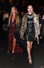 PARIS and NICKY HILTON Arrives at Philipp Plein Fashion Show in New York 02/13/2017
