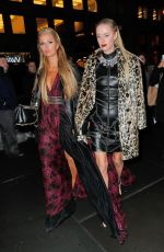 PARIS and NICKY HILTON Arrives at Philipp Plein Fashion Show in New York 02/13/2017