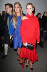 PARIS and NICKY HILTON at Oscar De La Renta Fashion Show in New York 02/13/2017