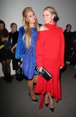 PARIS and NICKY HILTON at Oscar De La Renta Fashion Show in New York 02/13/2017