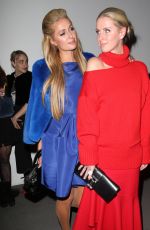 PARIS and NICKY HILTON at Oscar De La Renta Fashion Show in New York 02/13/2017