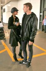 PARIS HILTON and Her Boyfriend Chris Zylka at Los Angeles International Airport 02/19/2017