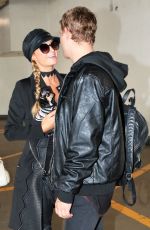 PARIS HILTON and Her Boyfriend Chris Zylka at Los Angeles International Airport 02/19/2017